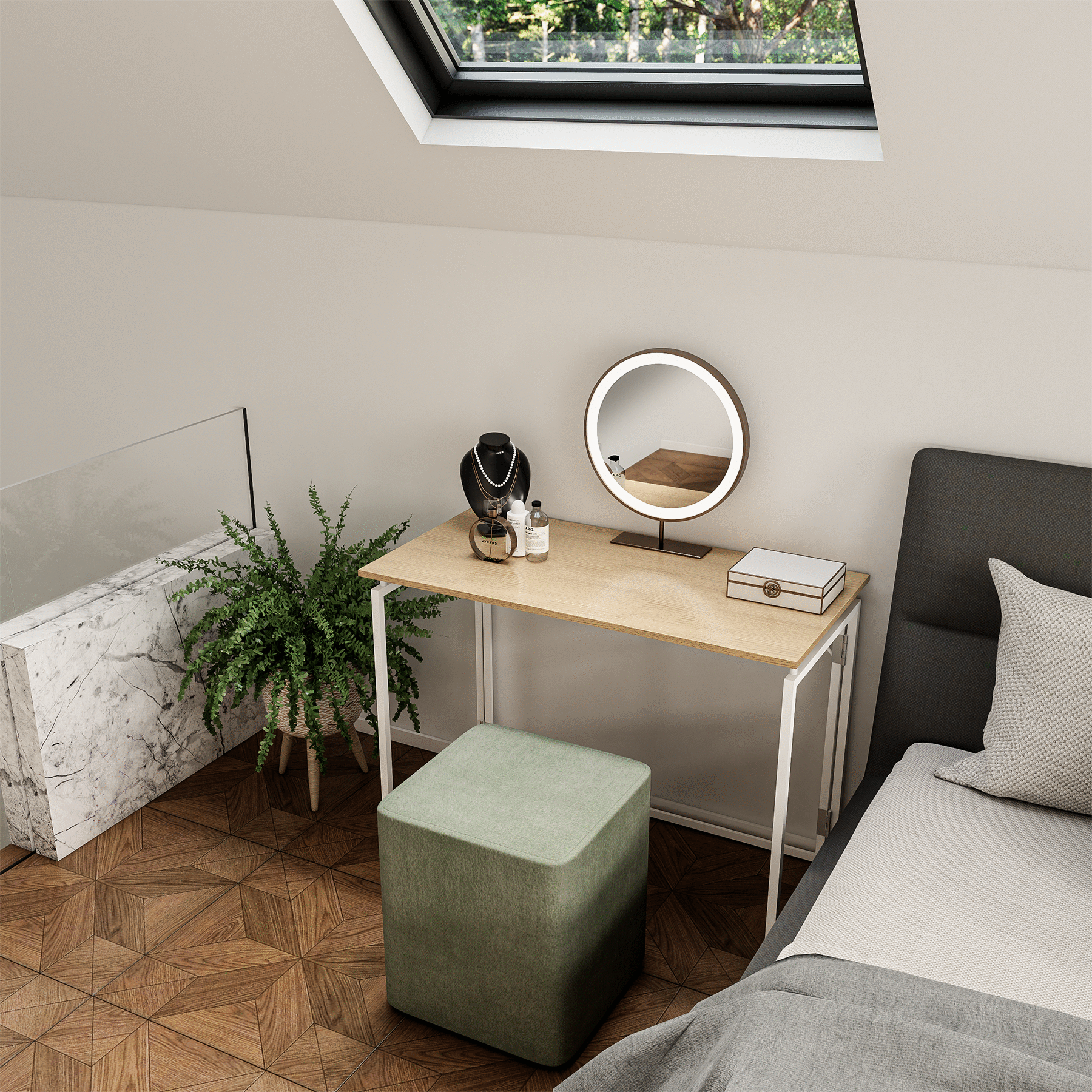 1 Square Meter Savior! Folding Desk Reigns Supreme for Small Spaces