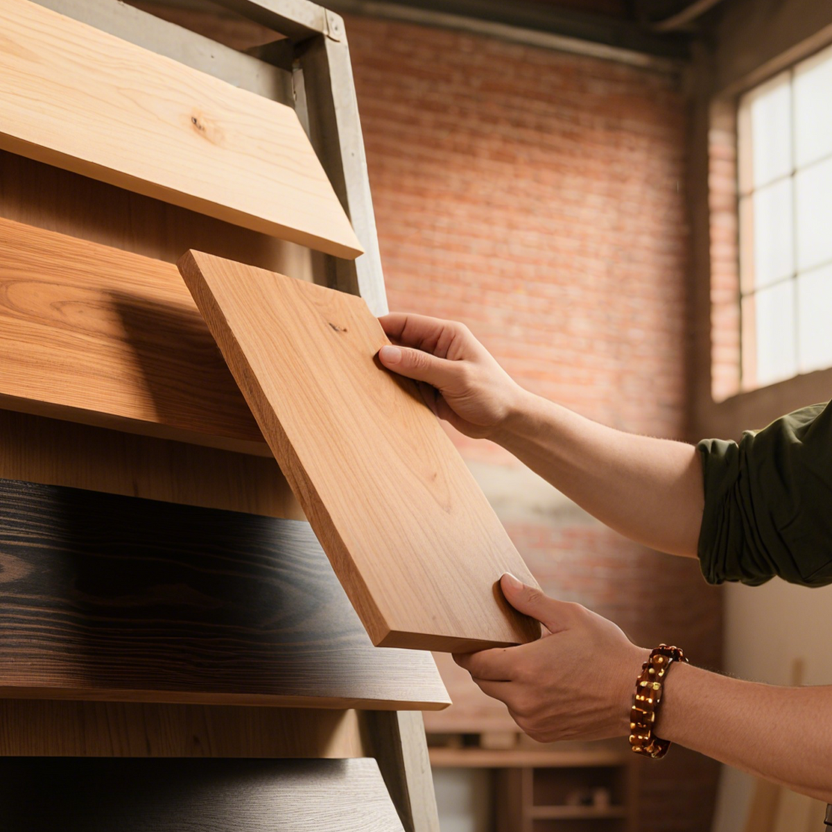 A closer look at the folding desk frame.